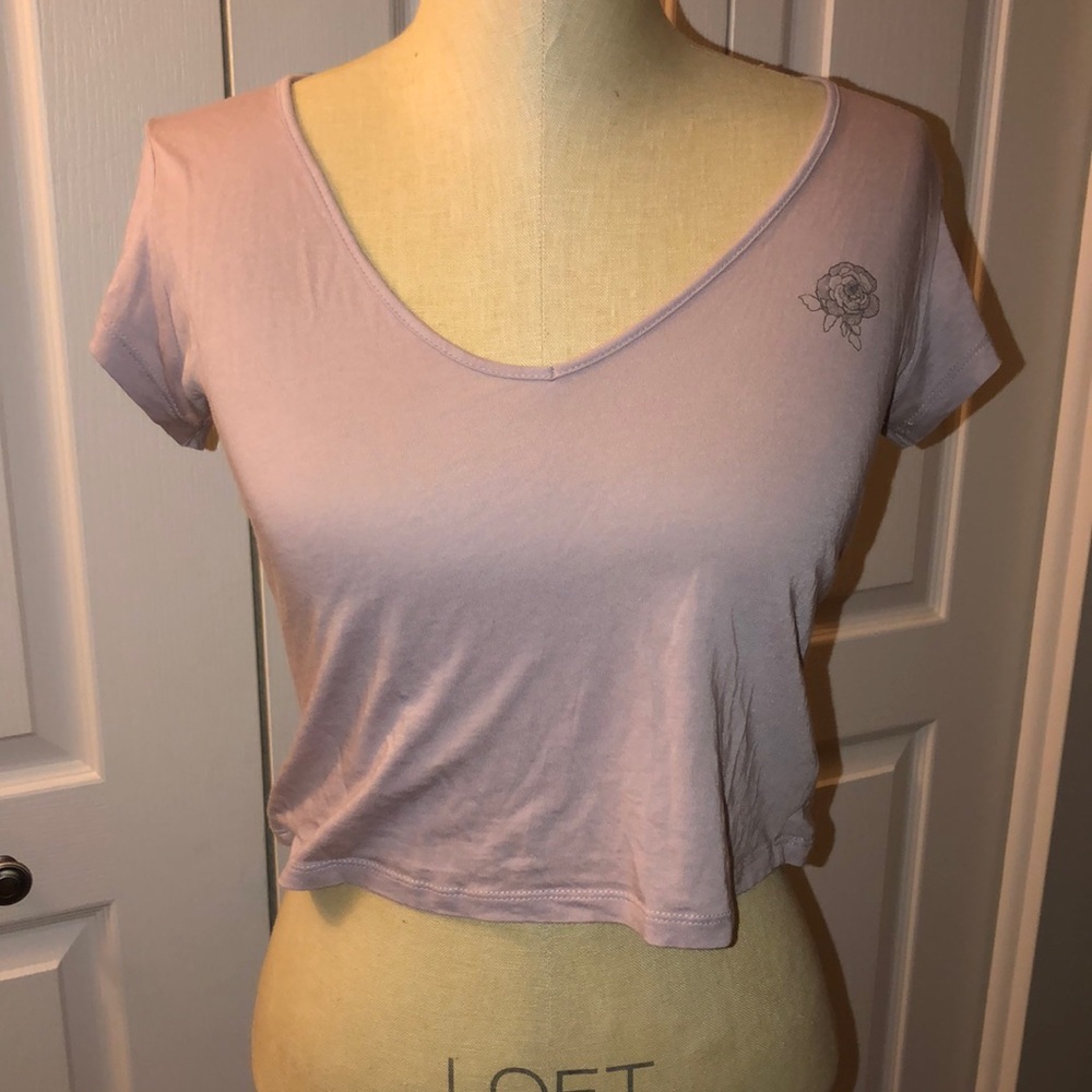 V neck crop top